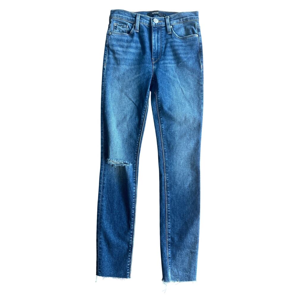NWT Women's size 25 Hudson Barbara High Waist Super Skinny Crop Jeans